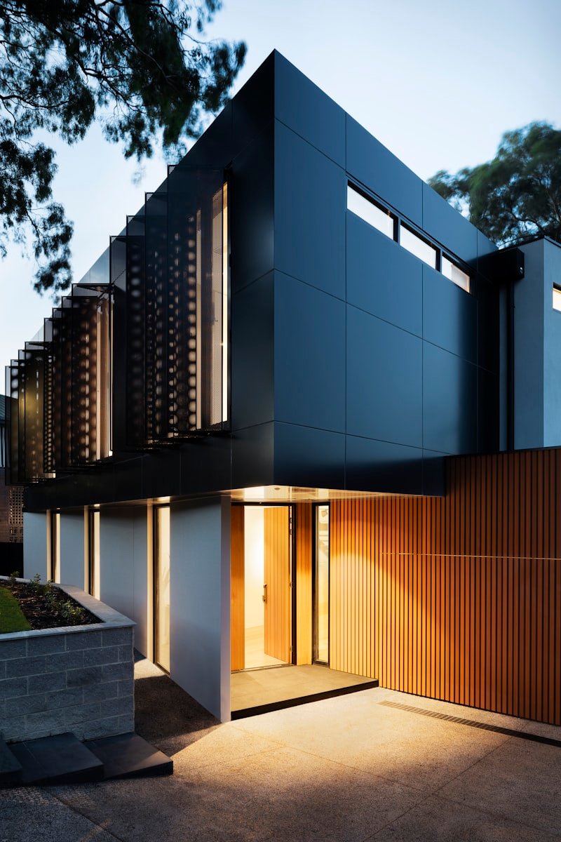 Melbourne modern residential construction stages